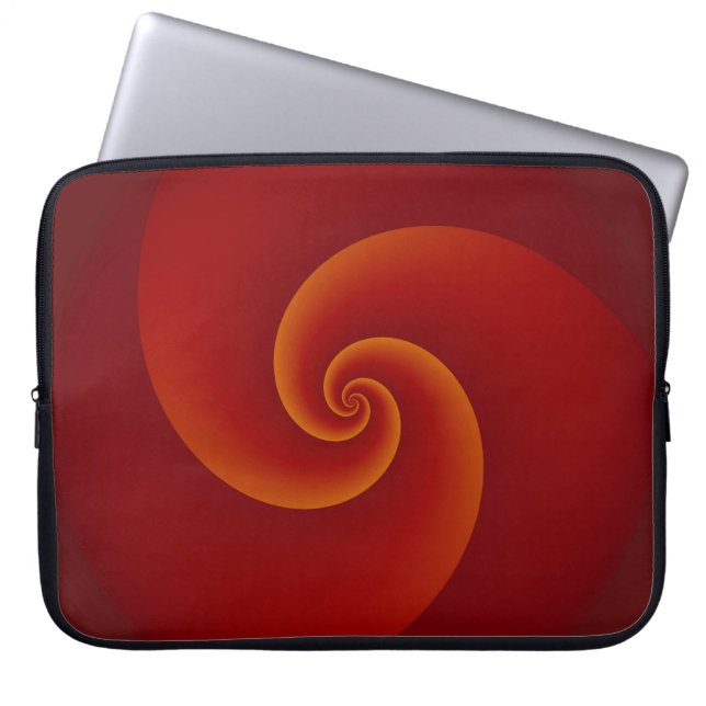Abstract Background Spirals soft III Laptop Sleeve (Front)