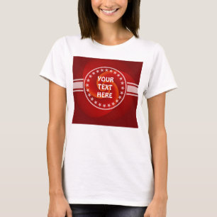 Abstract Background Spirals soft III + your text T-Shirt