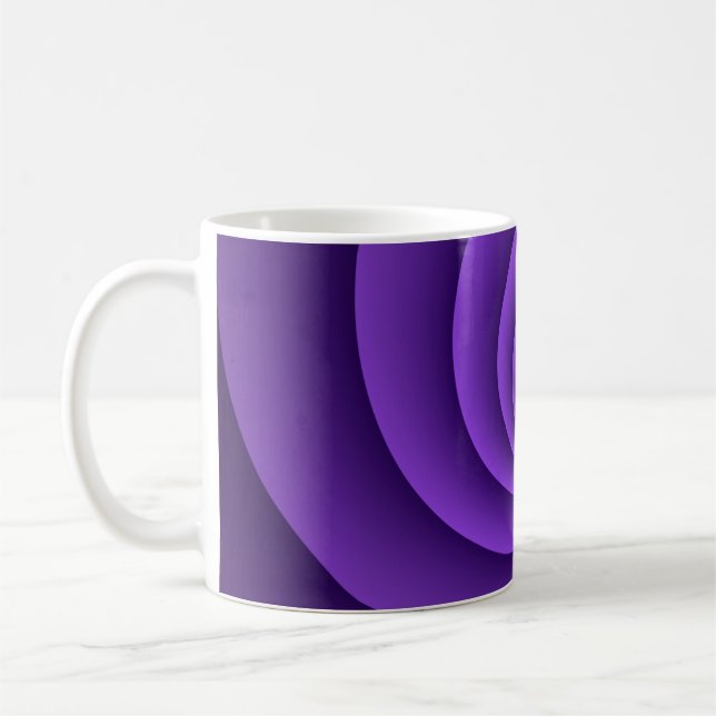 Abstract Background Spirals soft IV Coffee Mug (Left)