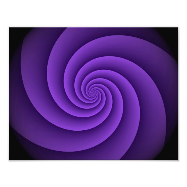 Abstract Background Spirals soft IV Photo Print (Front)