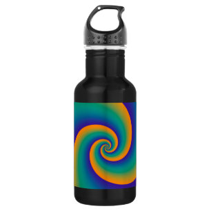 Abstract Background Spirals soft V 532 Ml Water Bottle