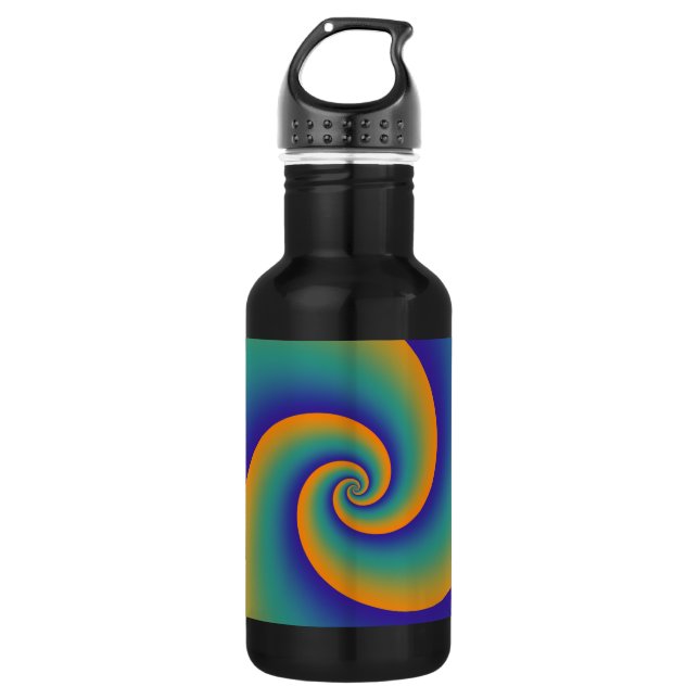 Abstract Background Spirals soft V 532 Ml Water Bottle (Front)