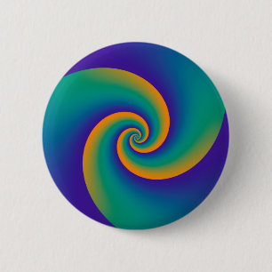 Abstract Background Spirals soft V 6 Cm Round Badge