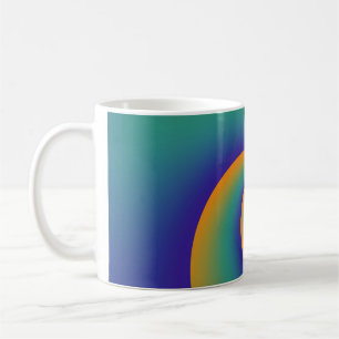 Abstract Background Spirals soft V Coffee Mug