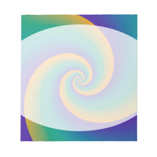 Abstract Background Spirals soft V Notepad
