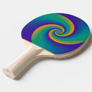 Abstract Background Spirals soft V Ping Pong Paddle