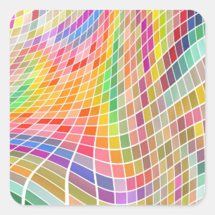 Abstract Background Square Sticker
