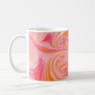 Abstract background texture of swirling or flowing coffee mug
