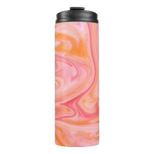 Abstract background texture of swirling or flowing thermal tumbler