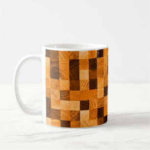 Abstract background texture of wood from the end s coffee mug