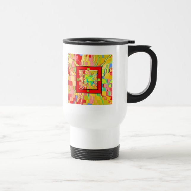 Abstract Background Travel Mug (Right)