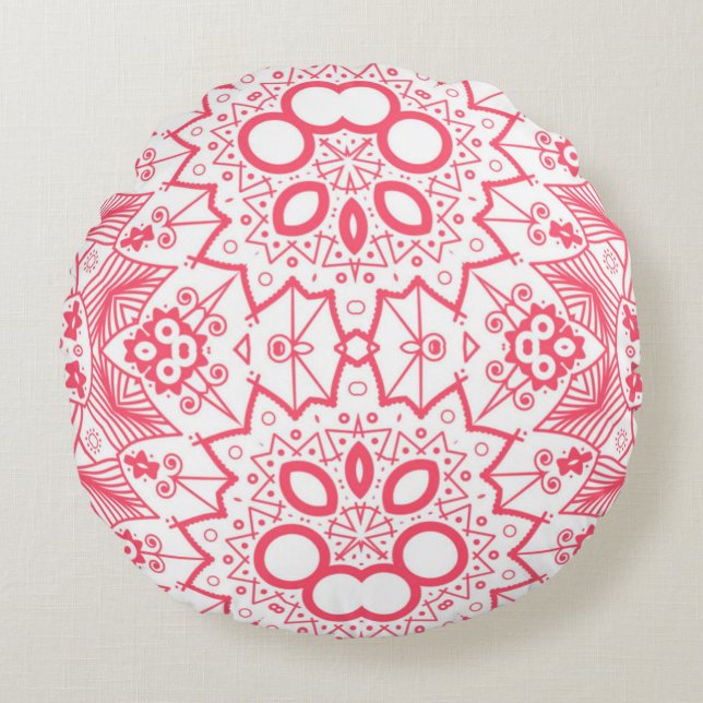 Abstract background wallpaper design and pattern3d round cushion (Front)