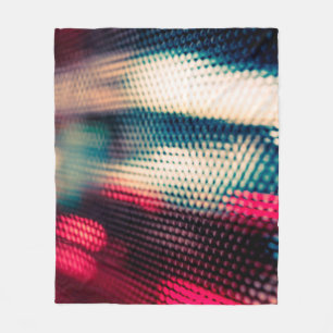 abstract background with bokeh defocused lights an fleece blanket