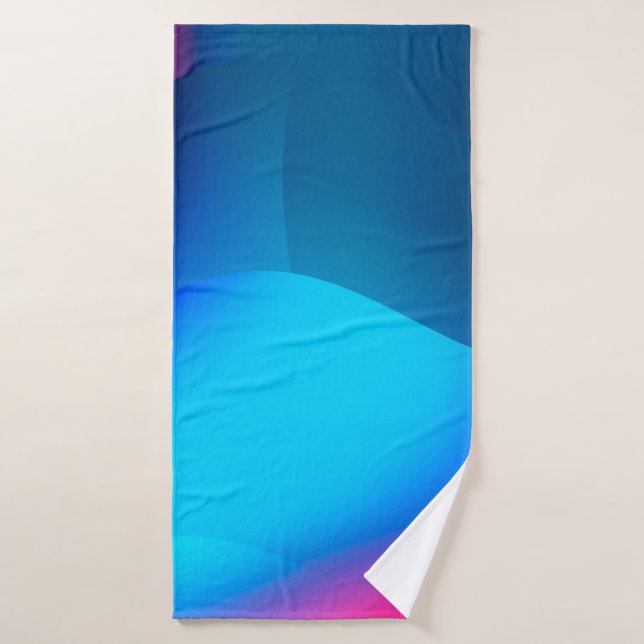 Abstract background with colourful gradient. Vibra Bath Towel (Bath Towel)