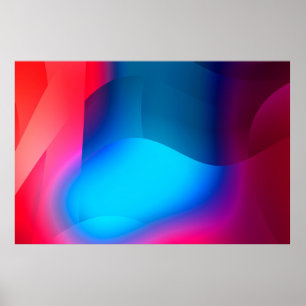 Abstract background with colourful gradient. Vibra Poster