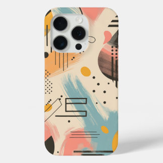 Abstract background with linear patterns iPhone 15 pro case