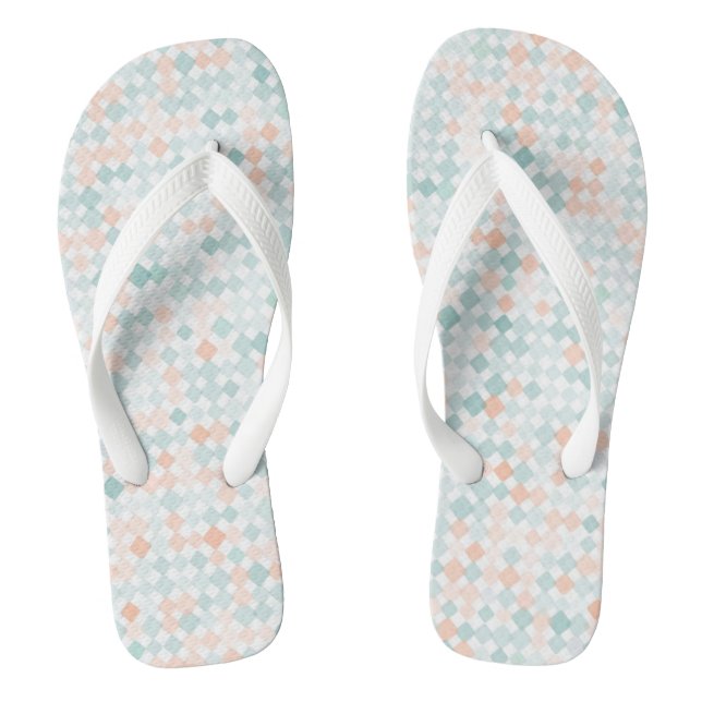 Abstract background with mixed small spots flip flops (Footbed)