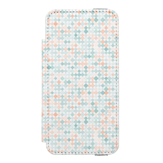 Abstract background with mixed small spots incipio iPhone wallet case (Folio Front)