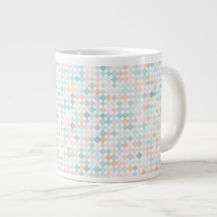 Abstract background with mixed small spots large coffee mug
