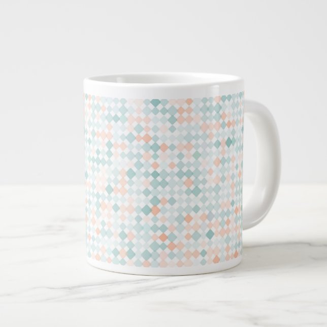 Abstract background with mixed small spots large coffee mug (Front Right)