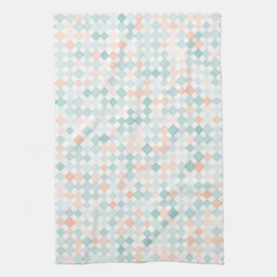 Abstract background with mixed small spots tea towel