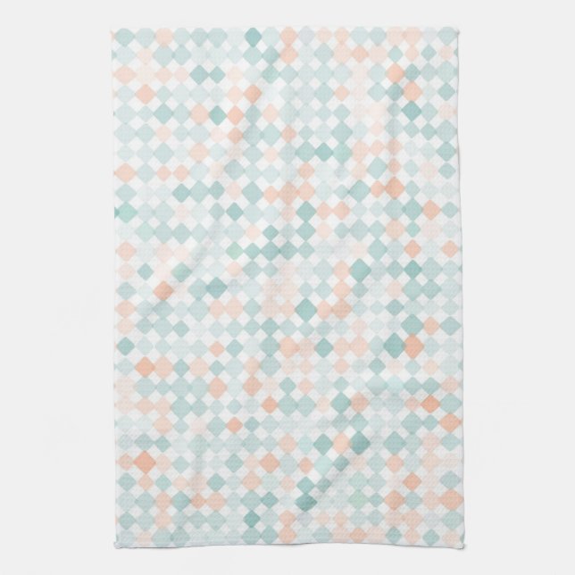 Abstract background with mixed small spots tea towel (Vertical)