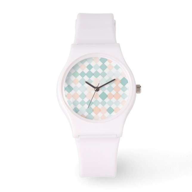 Abstract background with mixed small spots watch (Front)