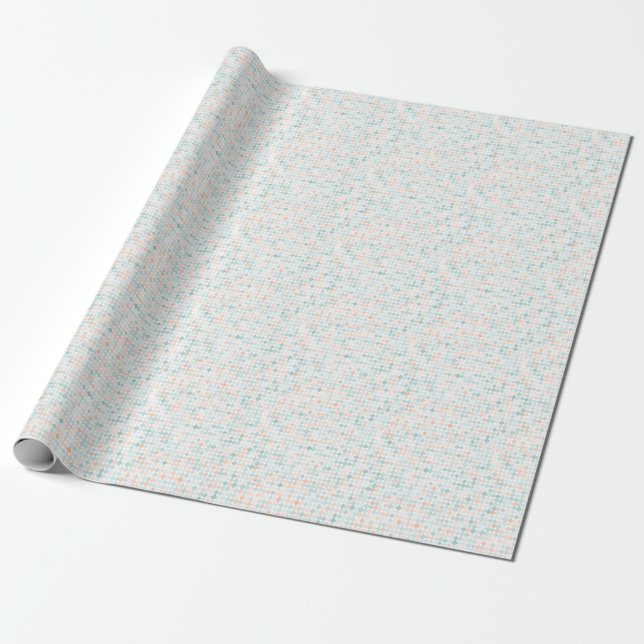 Abstract background with mixed small spots wrapping paper (Unrolled)
