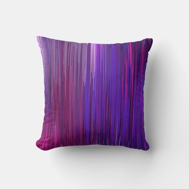 Abstract background with thin purple vertical line cushion (Front)