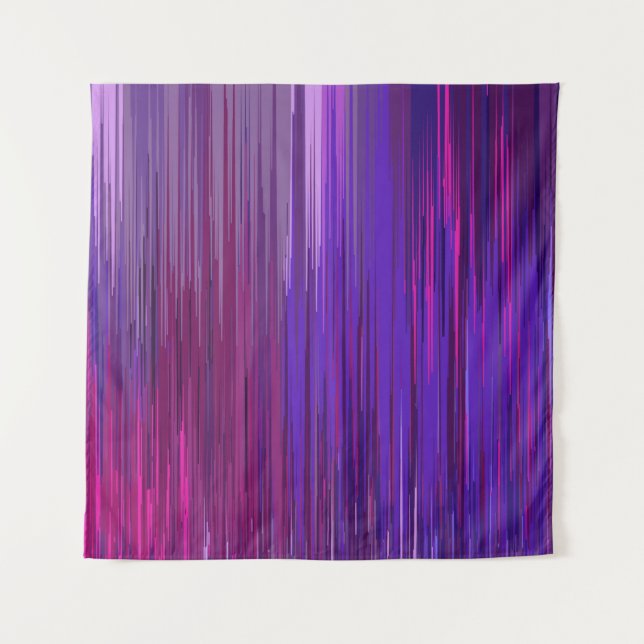 Abstract background with thin purple vertical line tapestry (Front)