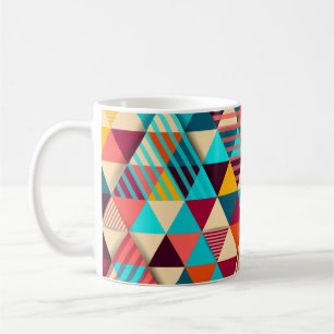 Abstract background with triangle shapes. Modern g Coffee Mug