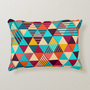 Abstract background with triangle shapes. Modern g Decorative Cushion