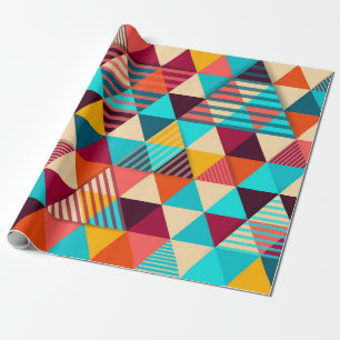 Abstract background with triangle shapes. Modern g Wrapping Paper