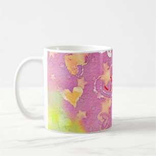abstract background with watercolor texture, Oil p Coffee Mug