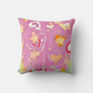 abstract background with watercolor texture, Oil p Cushion