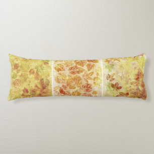 Abstract backgrounds, watercolor, leaves body cushion