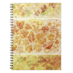 Abstract backgrounds, watercolor, leaves notebook