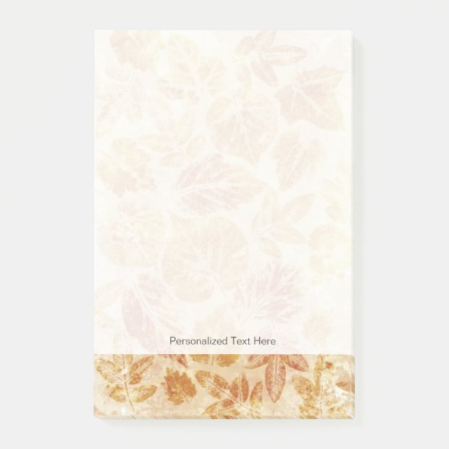 Abstract backgrounds, watercolor, leaves post-it notes (Front)