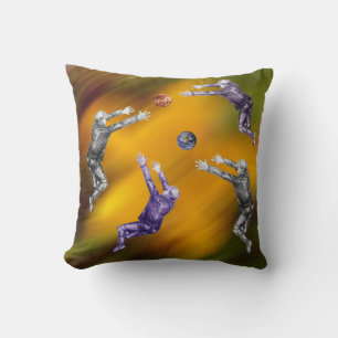Abstract ball fight Cushion