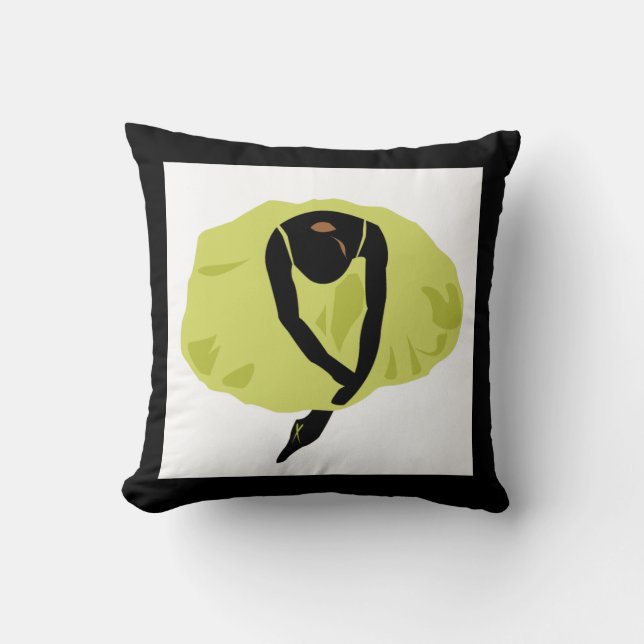 Abstract Ballerina Pillow (Front)