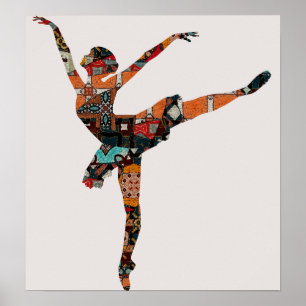 Abstract Ballerina  Poster