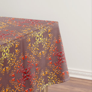 abstract baroque style pattern tablecloth