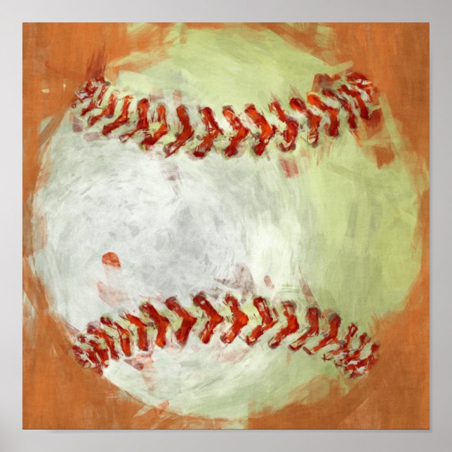 Abstract Baseball Poster (Front)