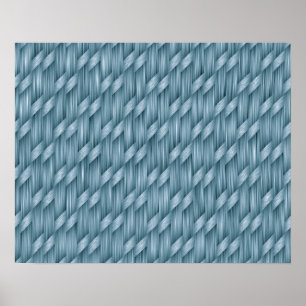 Abstract Basket Weave Pattern Poster