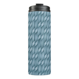 Abstract Basket Weave Pattern Thermal Tumbler