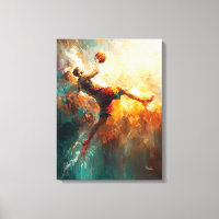 Abstract Basketball Player - Powerful Sports Art
