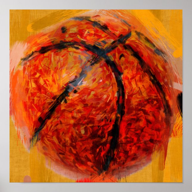 Abstract Basketball Poster (Front)