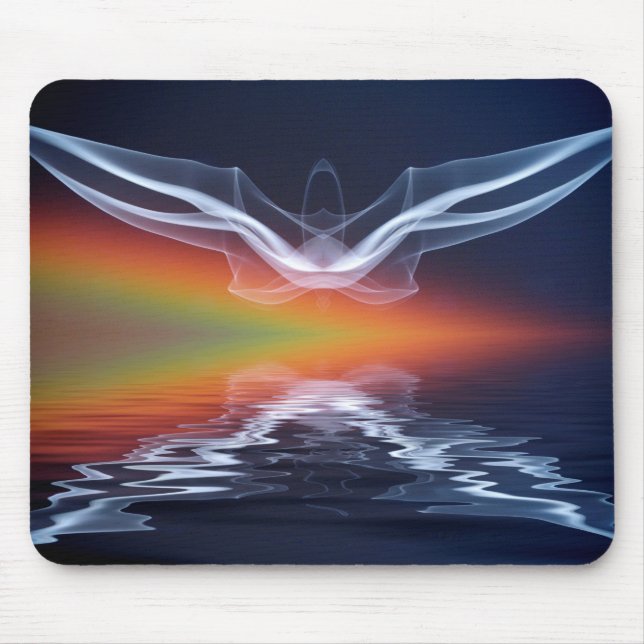 Abstract Bat Silhouette Mouse Mat (Front)