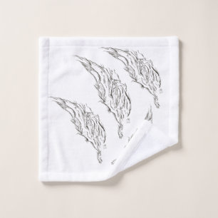 abstract bath towel set