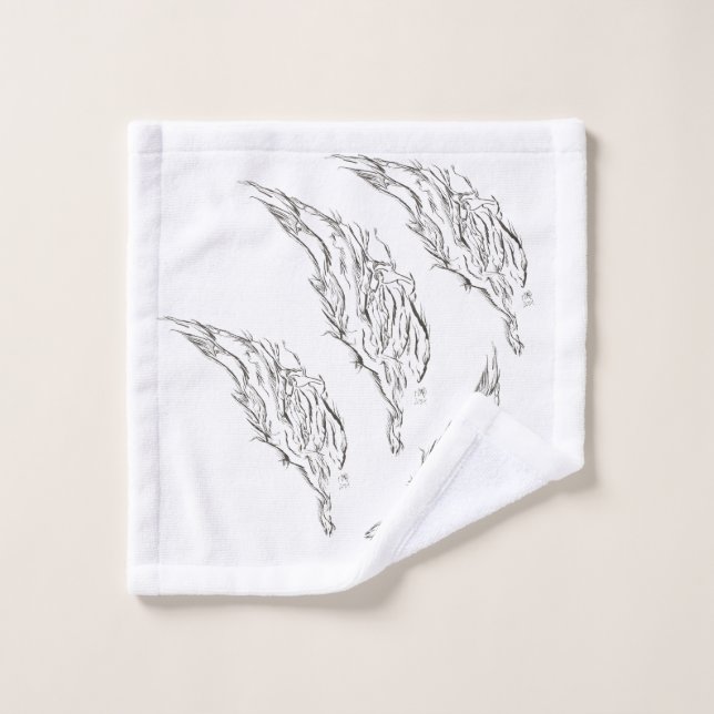 abstract bath towel set (Wash Cloth)